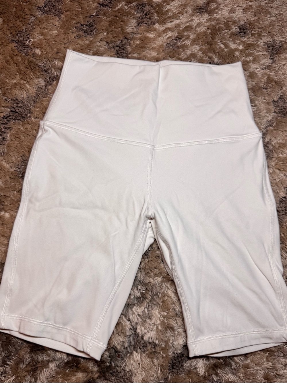 lululemon athletica White High-Rise Bike Shorts
